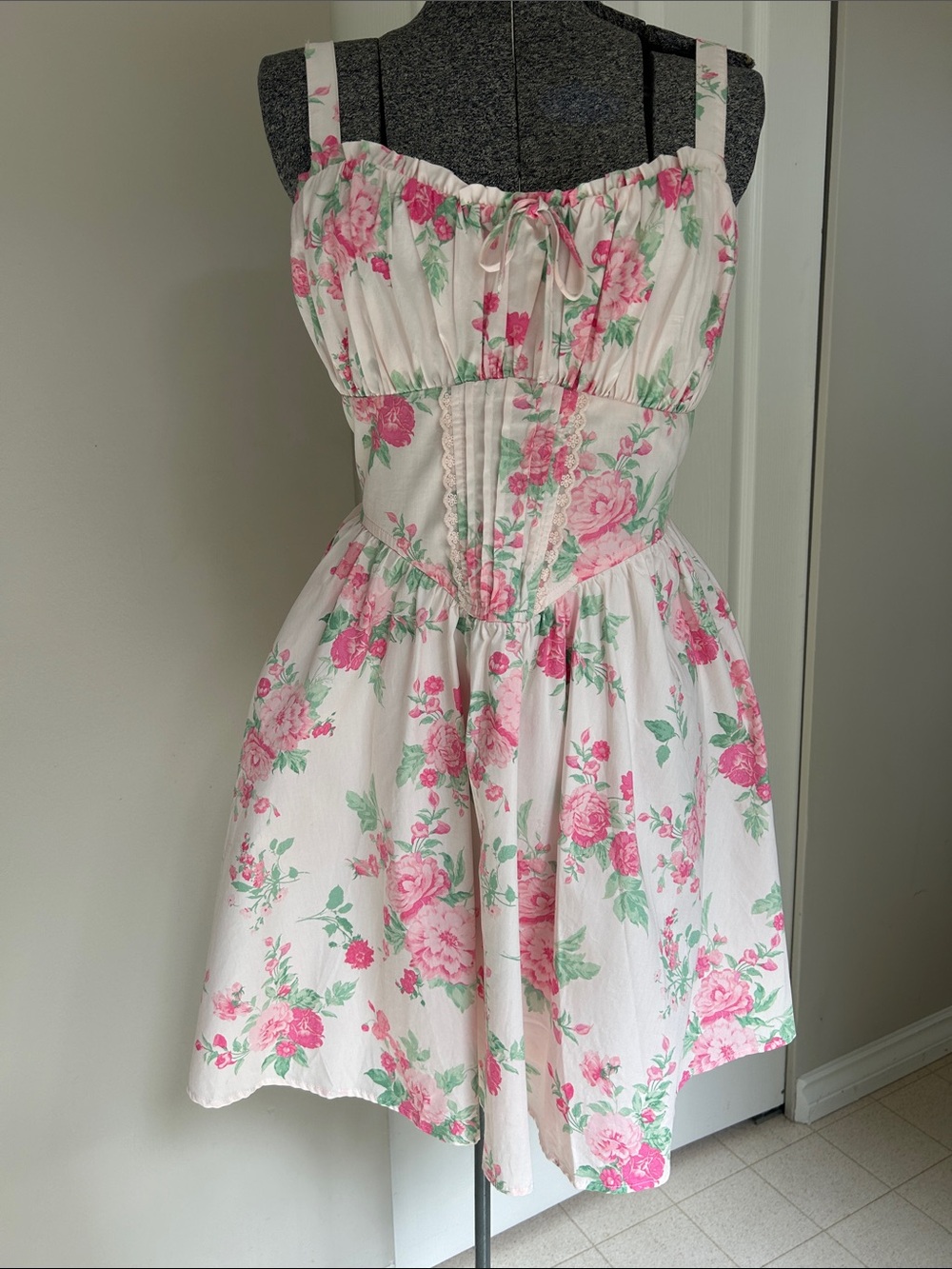 Trixxi Pink Floral Mini Dress